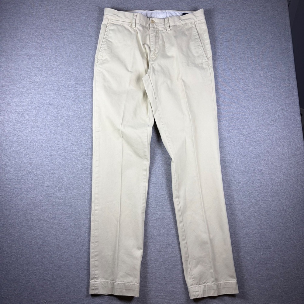 Polo Ralph Lauren Pants Mens 32x34 (Fits 33x33) Tan Slim Fit Chino Cotton